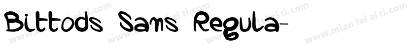 Bittods Sans Regula字体转换